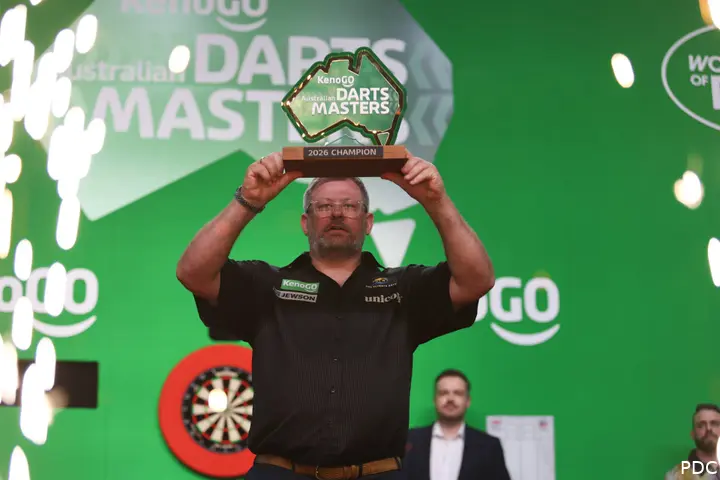 James Wade at the 2026 Australian Darts Masters