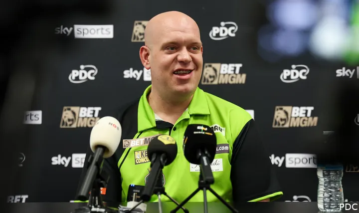 Michael van Gerwen Premier League Pressekonferenz 2024
