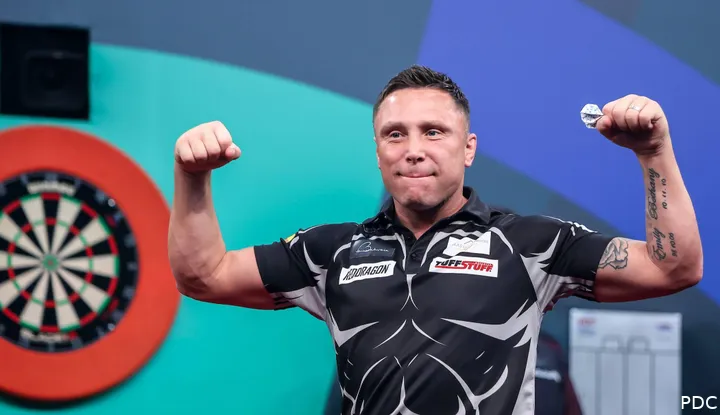 Gerwyn Price gewann das Spieltagsfinale von Antwerpen mit 6:3 gegen Michael van Gerwen