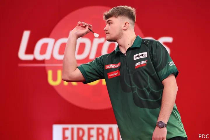 Charlie Manby in Aktion bei der jüngsten UK Open