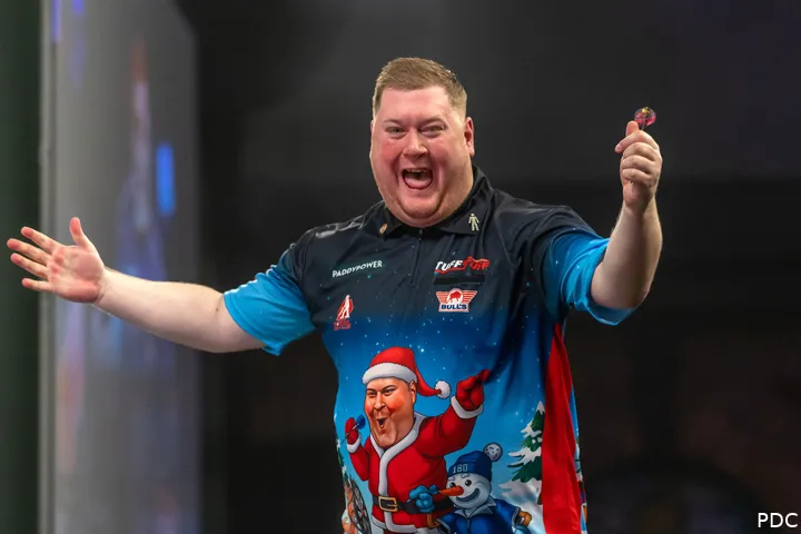 Ricky Evans neemt het in de derde ronde van het WK Darts op tegen Robert Owen