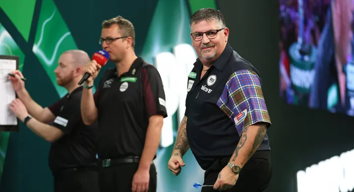 Gary Anderson op het WK-podium