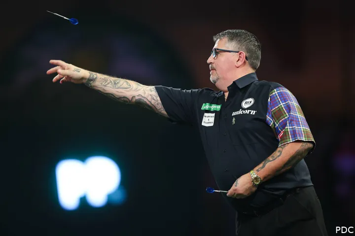 Gary Anderson in actie