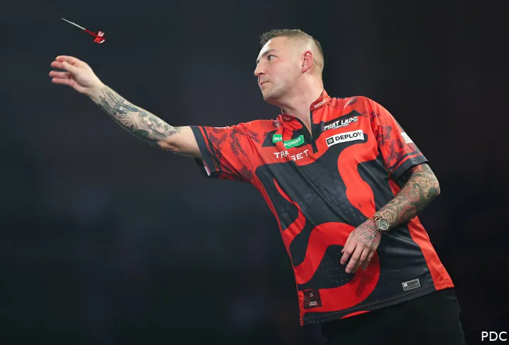 Nathan Aspinall in actie