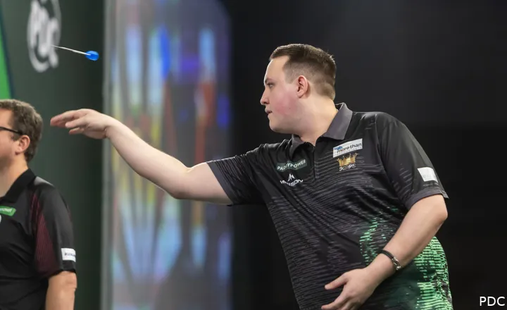 Rhys Griffin in actie