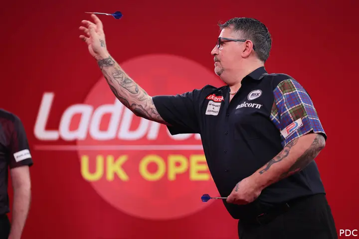 Gary Anderson in actie