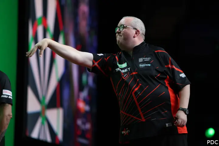 Stephen Bunting in actie