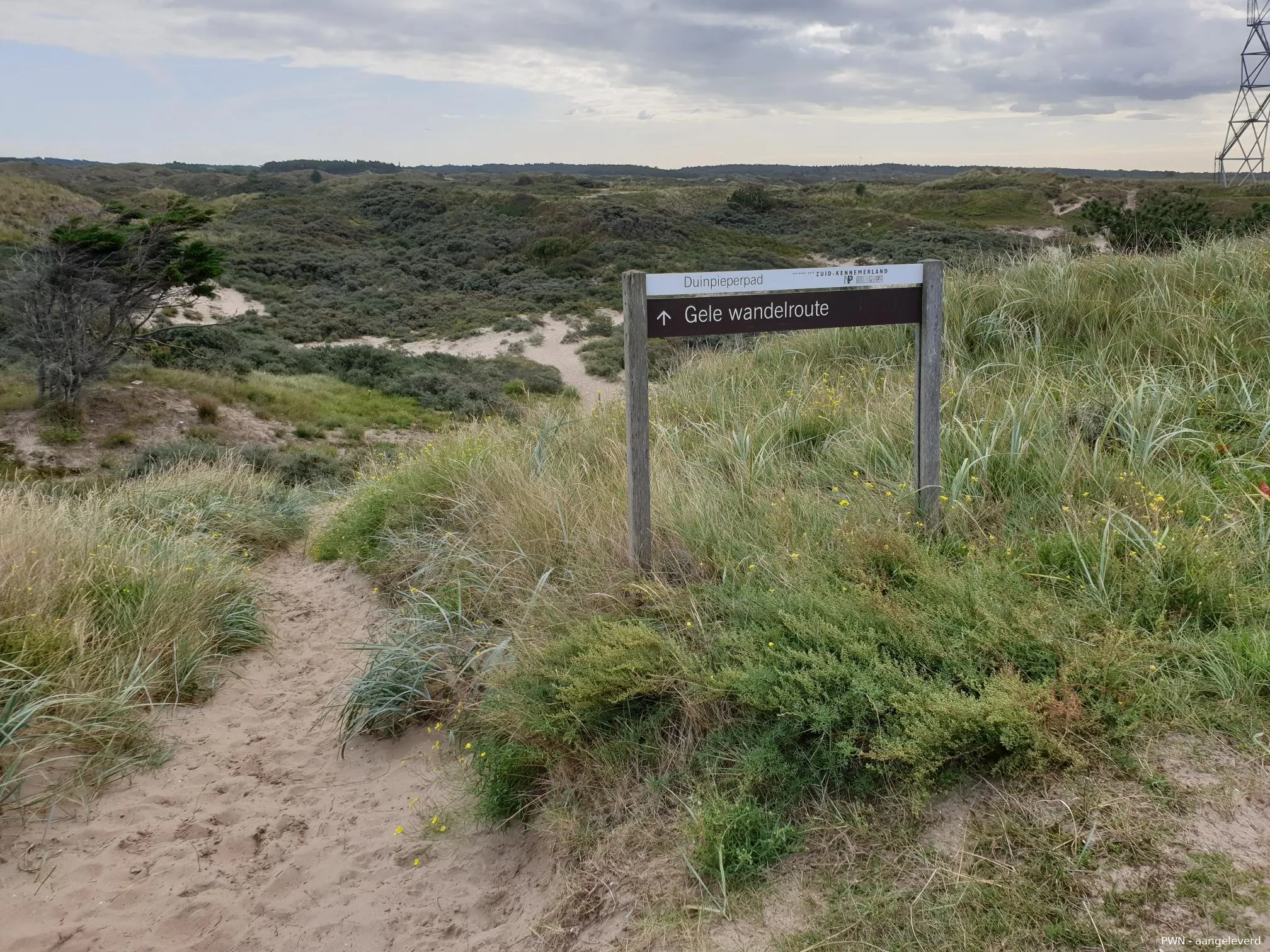 gele route door noordduinen pwn