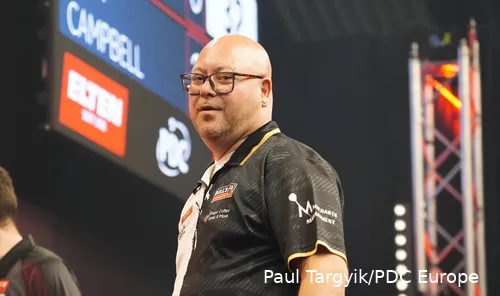 Patrick Geeraets in actie op het podium