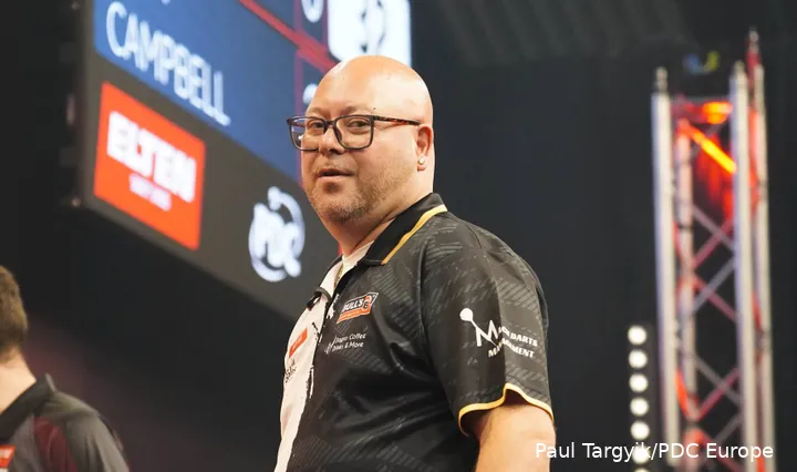 Patrick Geeraets in actie op het podium