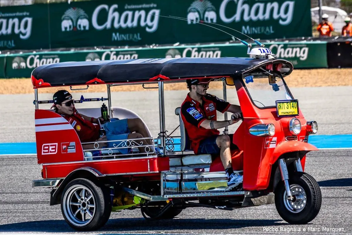 Pecco Bagnaia e Marc Marquez