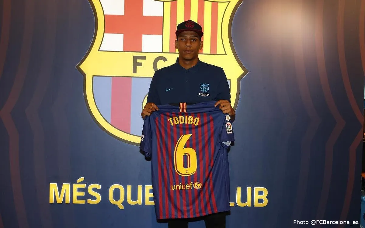 officiel jean clair todibo au barca des cet hiver mini 12i4881243675