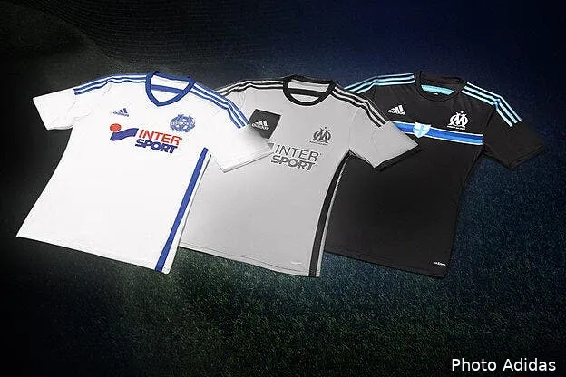 les trois maillots de l om officialises 7762282753