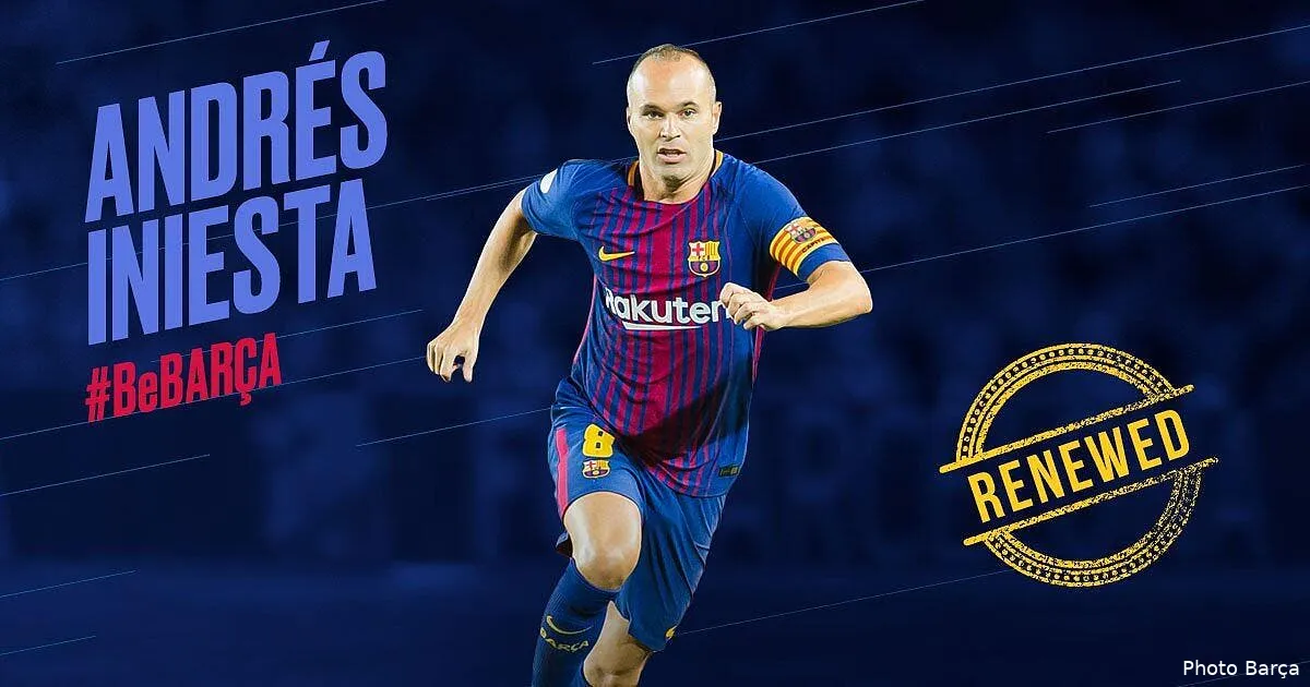 officiel iniesta signe un contrat a vie au barca iniesta 1195633