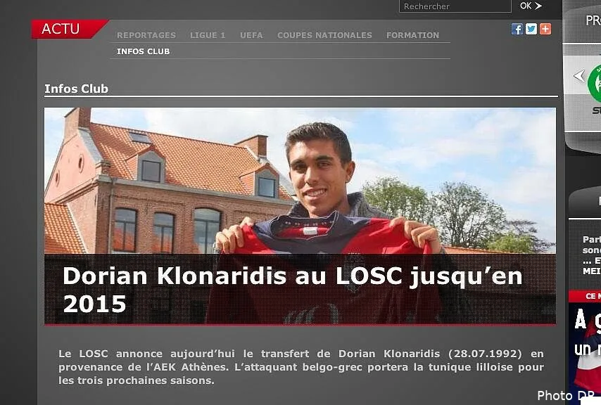 dorian klonaridis signe a lille pour trois ans lille36908