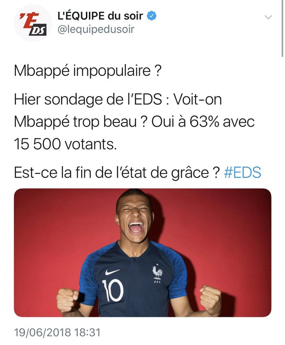 edf un sondage de l equipe sur mbappe se fait troller royalement saved image 2018 06 30 at 6 54 40 pm223409
