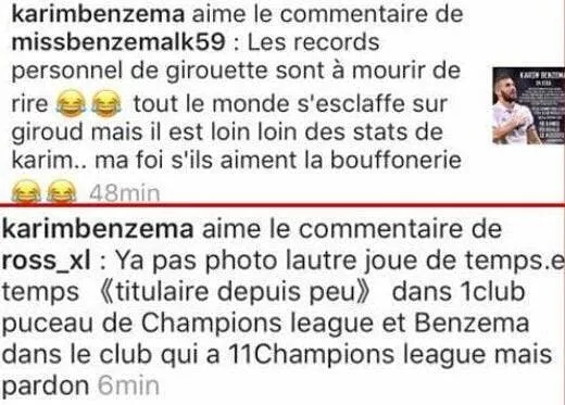 france benzema n arrange pas son cas avec giroud et deschamps wccgbrx194349