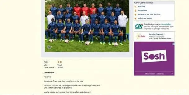 l equipe de france vendue d occasion sur le bon coin l equipe de france a vendre sur le bon coin70047