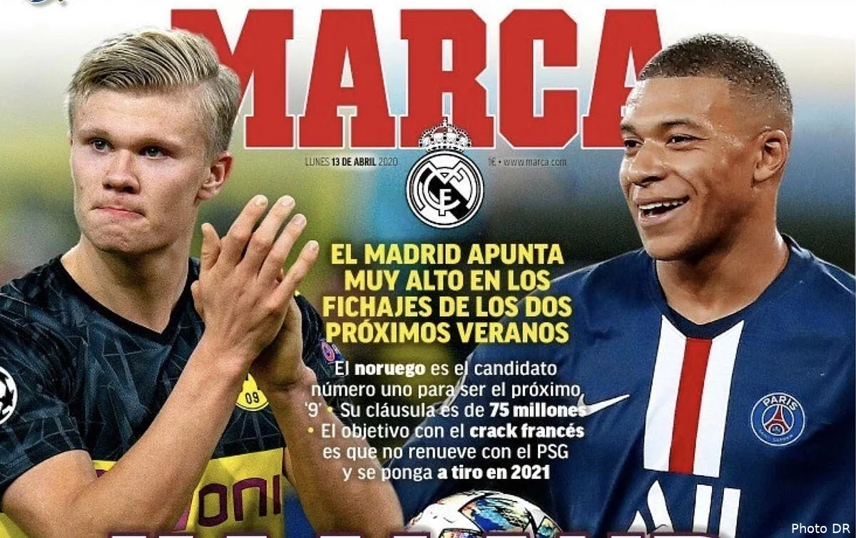 mercato haaland 2020 mbappe 2021 le double reve fou du real madrid mbappe haaland282743