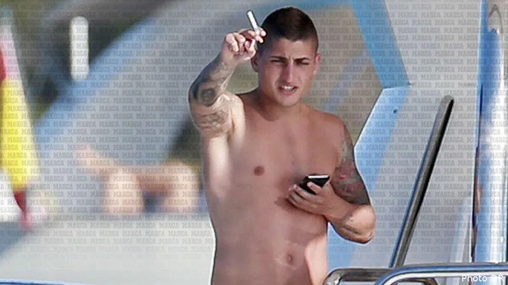psg cigarette a la main marco verratti derape encore 14981500140220184059