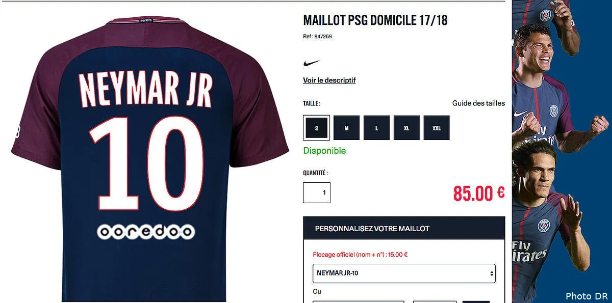psg le maillot neymar deja en vente capture d e cran 2017 08 03 a 22 33 30188421