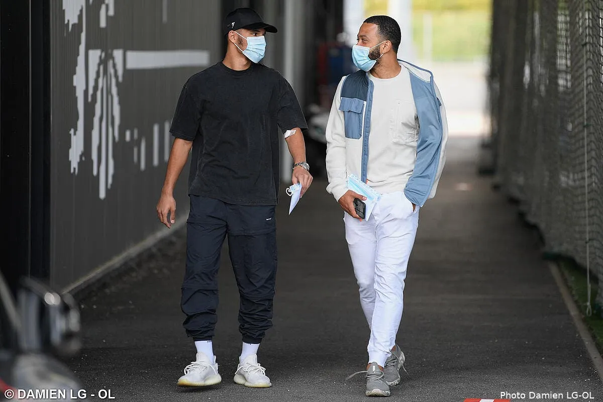 ol retour a l entrainement effectue pour memphis et les lyonnais depay aouar286507