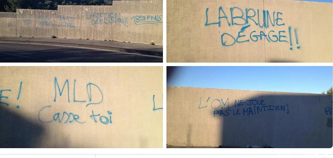des insultes anti labrune et mdl taguees a marseille des insultes contre vincent et mld114075
