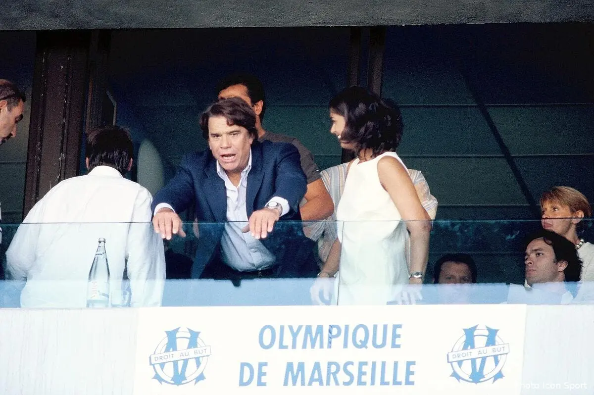 Bernard Tapie donne un certificat de bonne moralité à Jean-Michel Aulas