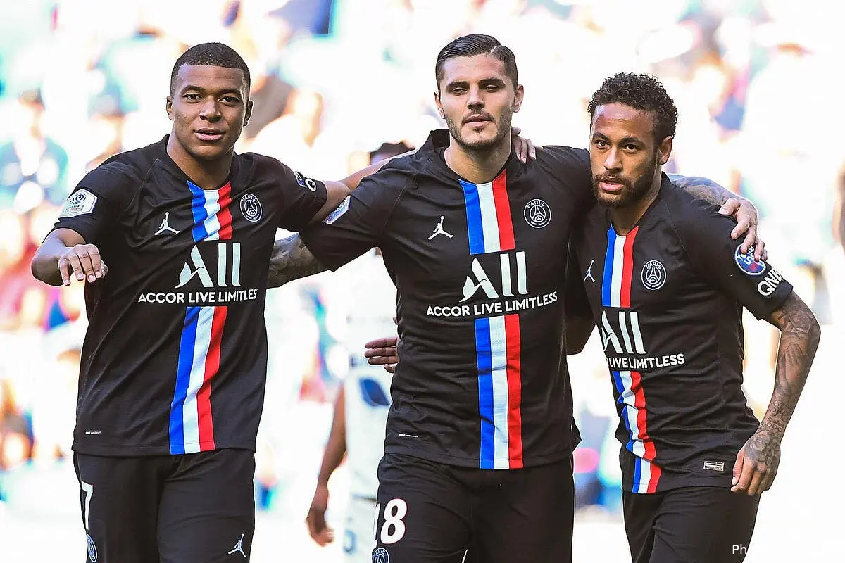 psg neymar et mbappe les deux gars surs de mauro icardi icon d51 7060290243