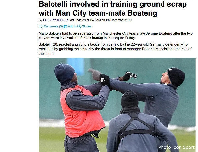 photo du jour balotelli et boateng une bonne baston pour s echauffer 63634 12614
