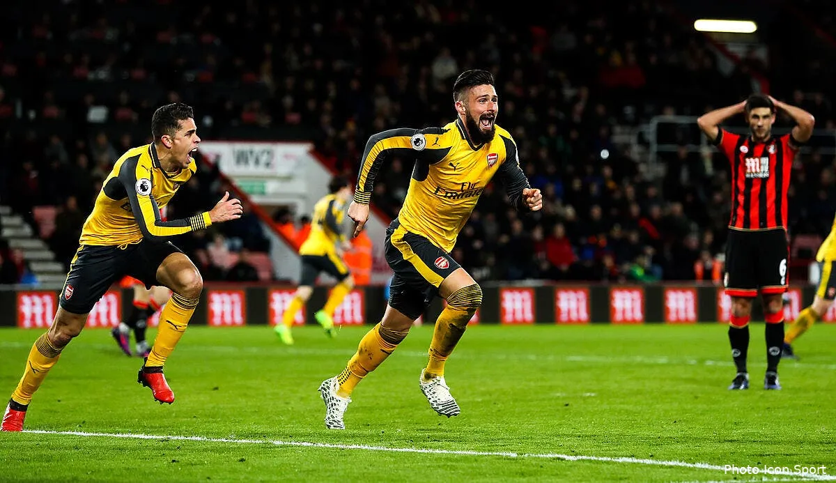 arsenal giroud taille par des fans pour sa celebration a 3 3 iconsport 29606941166220