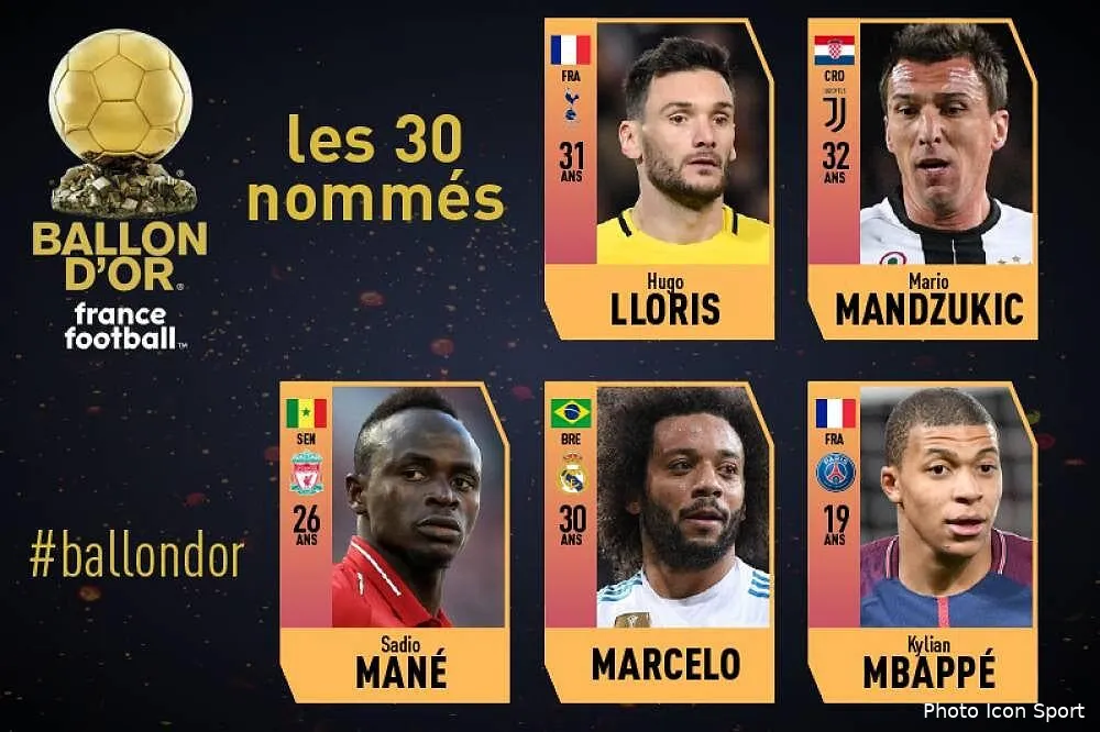 ballon d or mbappe et lloris rejoignent les 30 finalistes 750ca232753