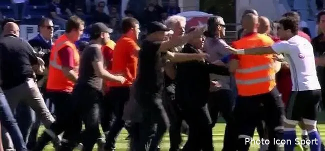bastia ol nouvelle bagarre a la mi temps un stadier frappe un joueur bastia ol pierre menes comprend le refus des joueurs lyonnais capture d e cran 2017 04 16 a 17 23 15 176938176948