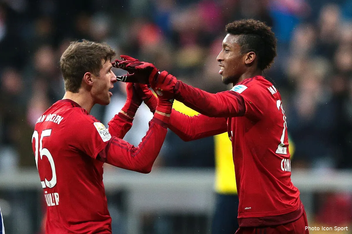 bayern coman cartonne muller reste bouche bee coman 6136880