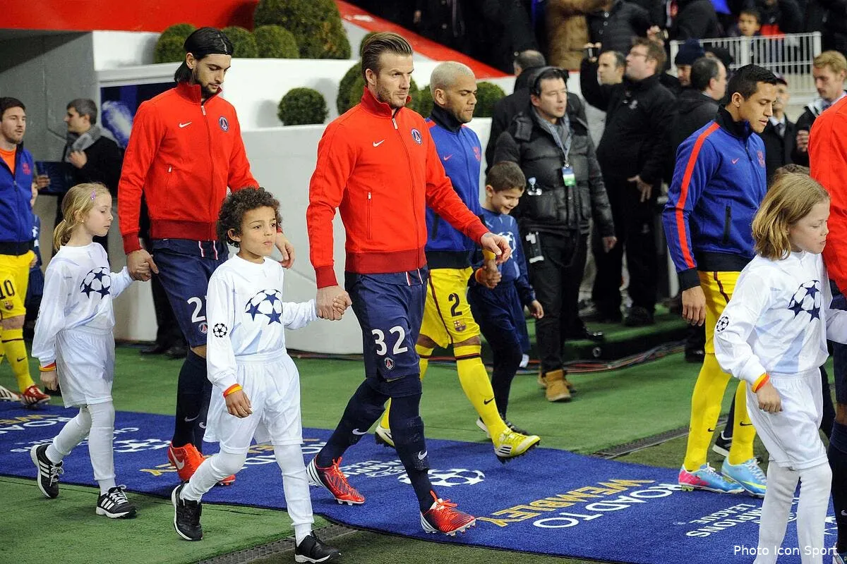 beckham impose pour barca psg ancelotti en rigole iconsport noe 020413 08 6953903