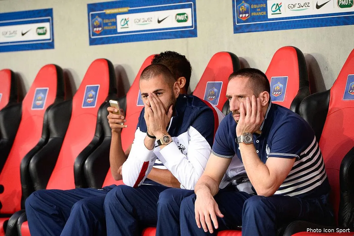 benzema compte ses cartons ribery tate le terrain et pierre menes s inquiete iconsport por 010614 08 41136840