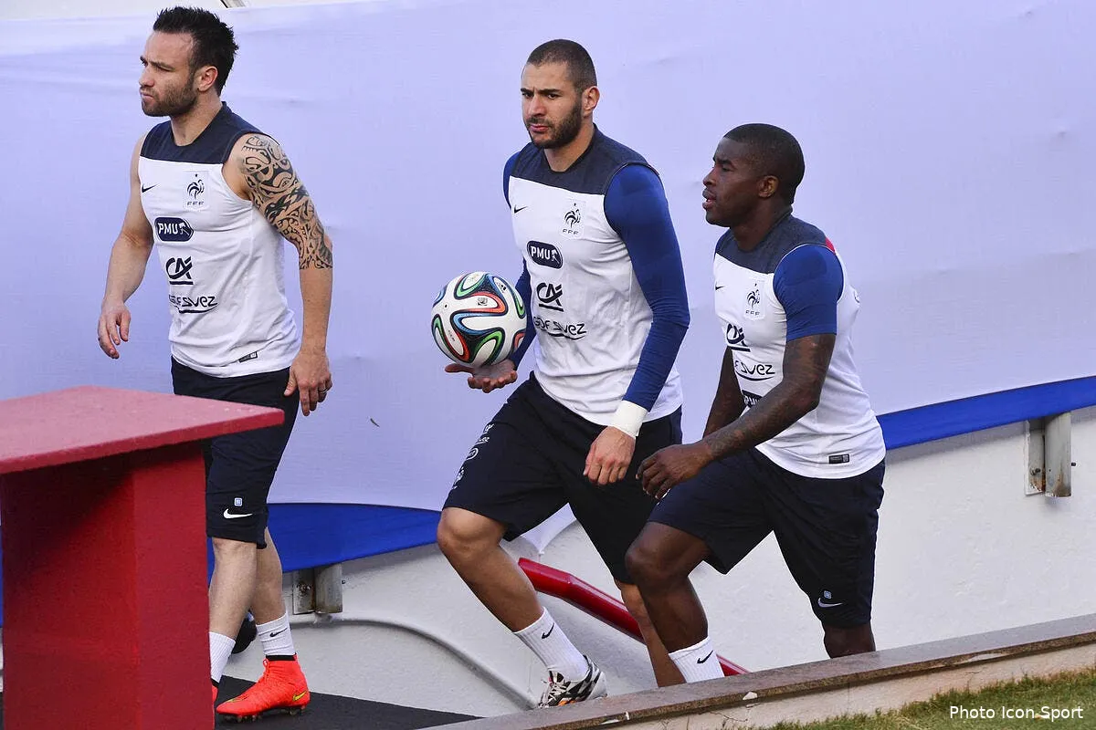 benzema et valbuena ont discute sextape sur le terrain iconsport win 110614 09 23125451