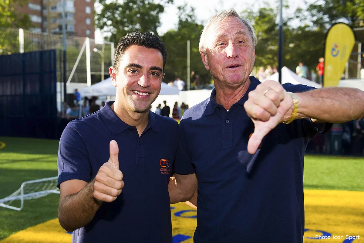 cruyff defend zidane avec un petit tacle xavi cruyff93945