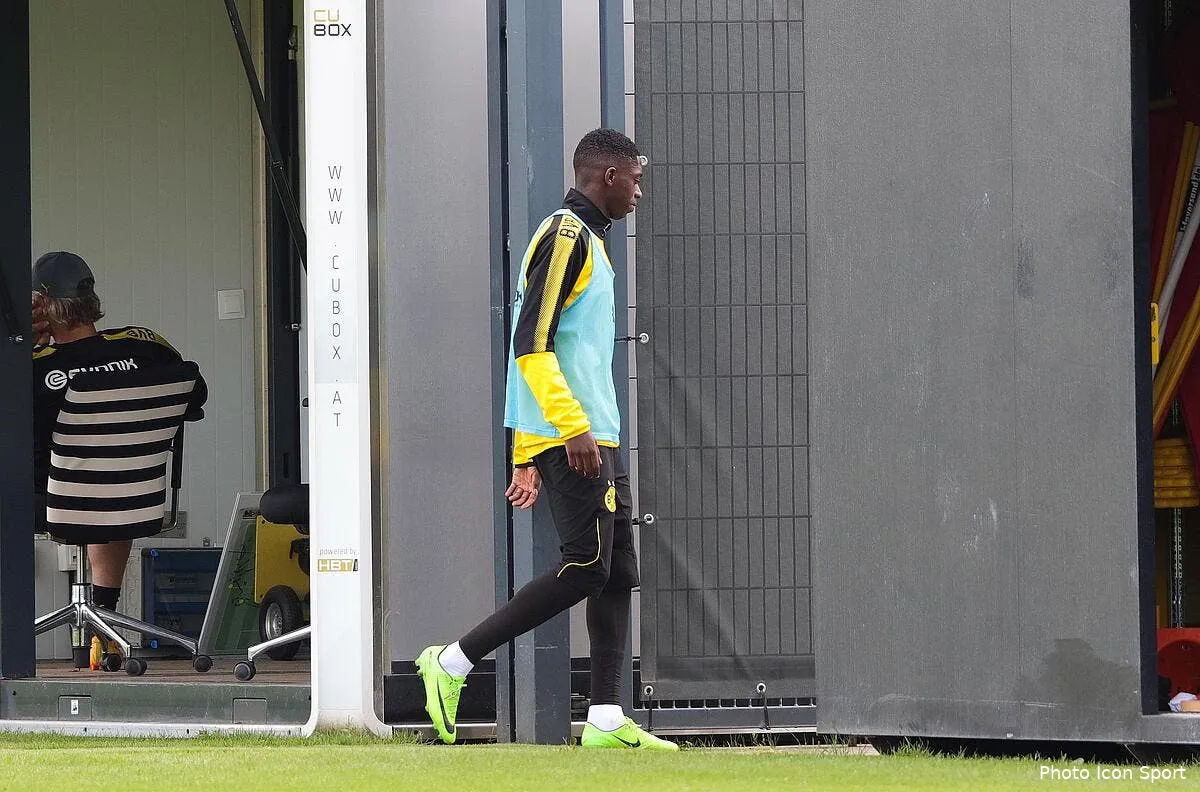 dortmund dembele seche l entrainement ca sent le clash iconsport icon fir 090817 53 109189143
