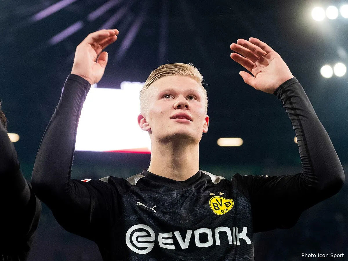 dortmund haaland rentre et marque un double le psg peut trembler icon 128673573276373