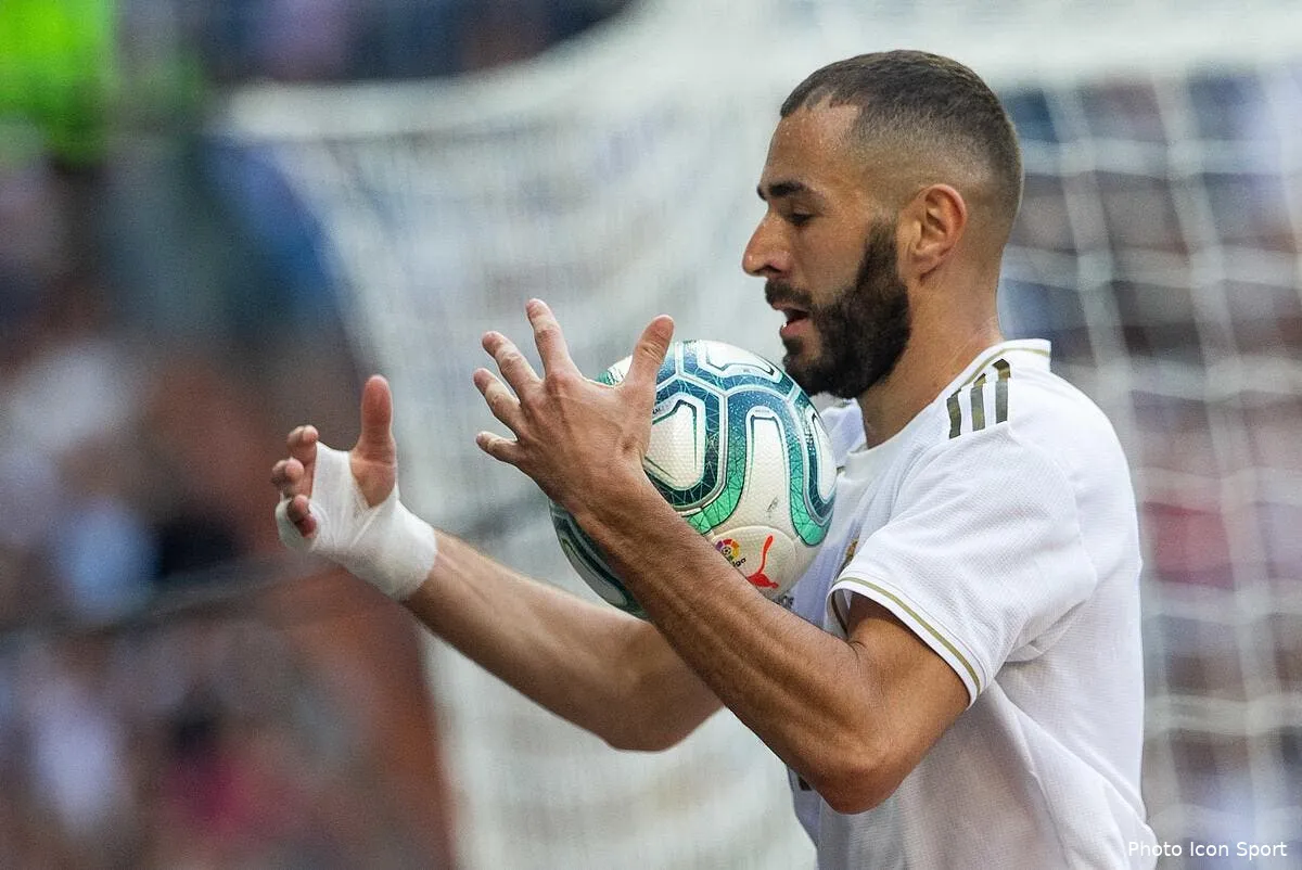 esp karim benzema premier joueur francais a 150 buts en liga icon am 19202 033262407