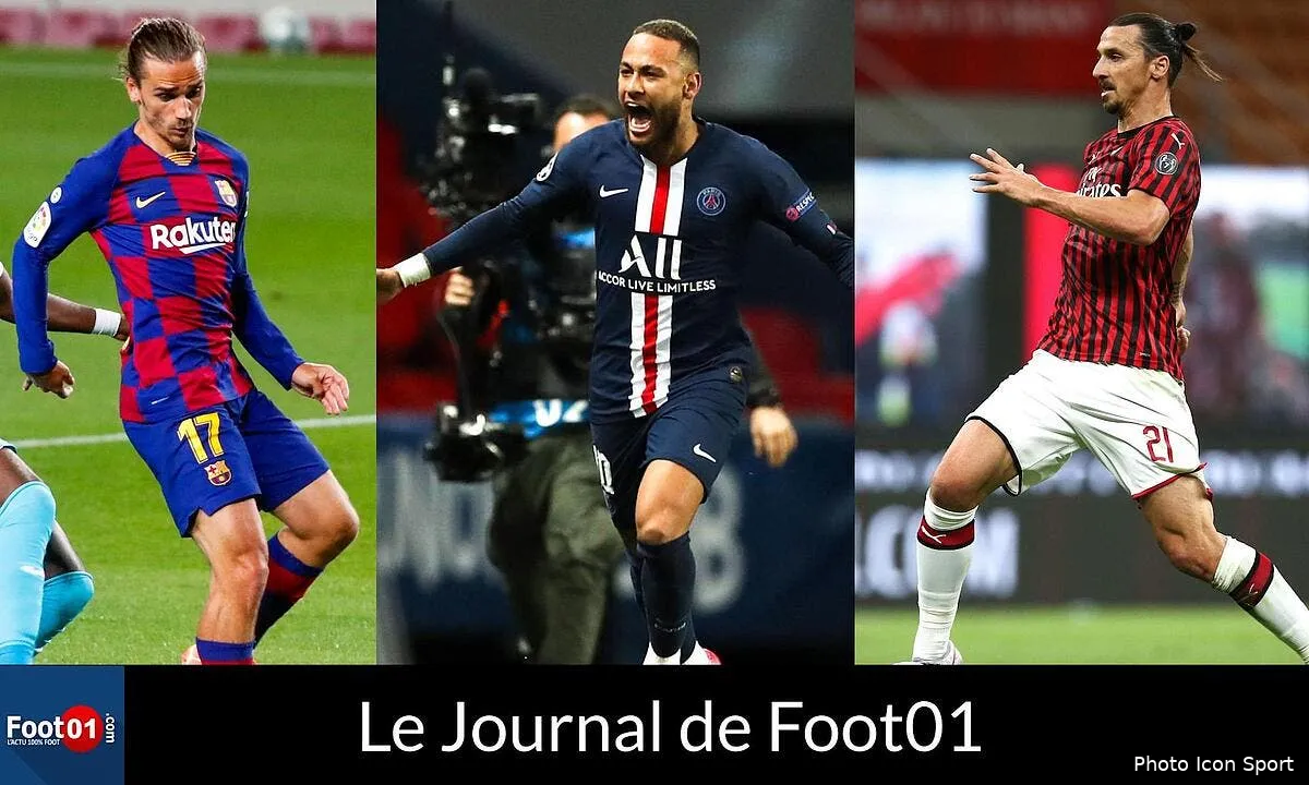 foot01 news le feuilleton neymar termine zlatan etincelant griezmann intimide par messi miniature288771