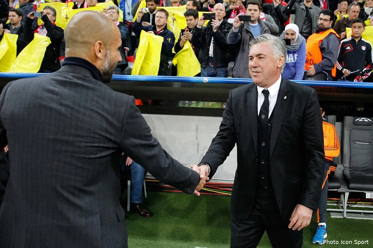 guardiola dit stop ancelotti annonce au bayern iconsport mar 290414 21128271