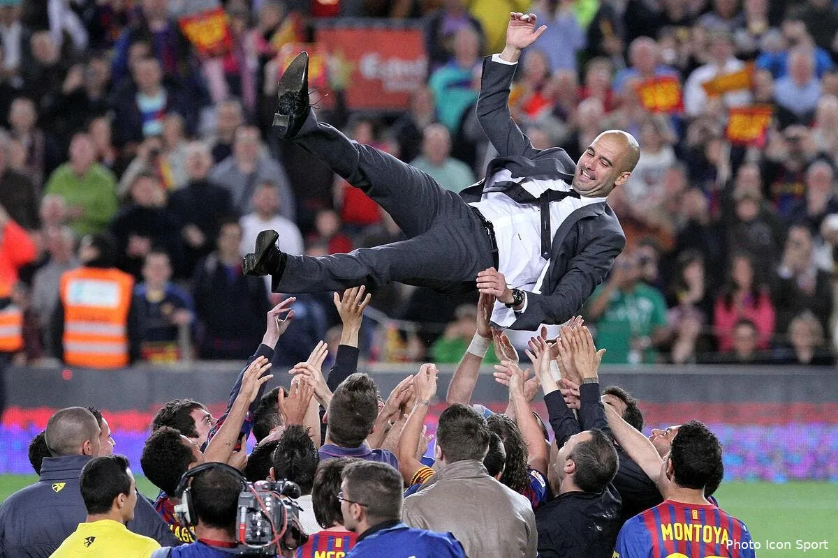 guardiola et le barca prennent une coupe pour finir iconsport lof 050512 01 0935481