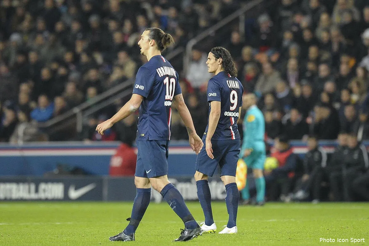 ibrahimovic ou cavani le psg n en gardera qu un cavani ibra 1112893