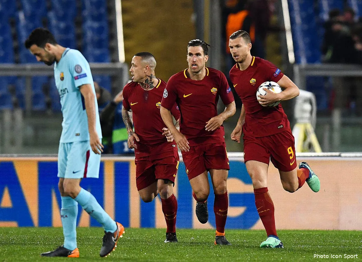 la roma colle une remontada au barca iconsport icon ipp 100418 93 04215403