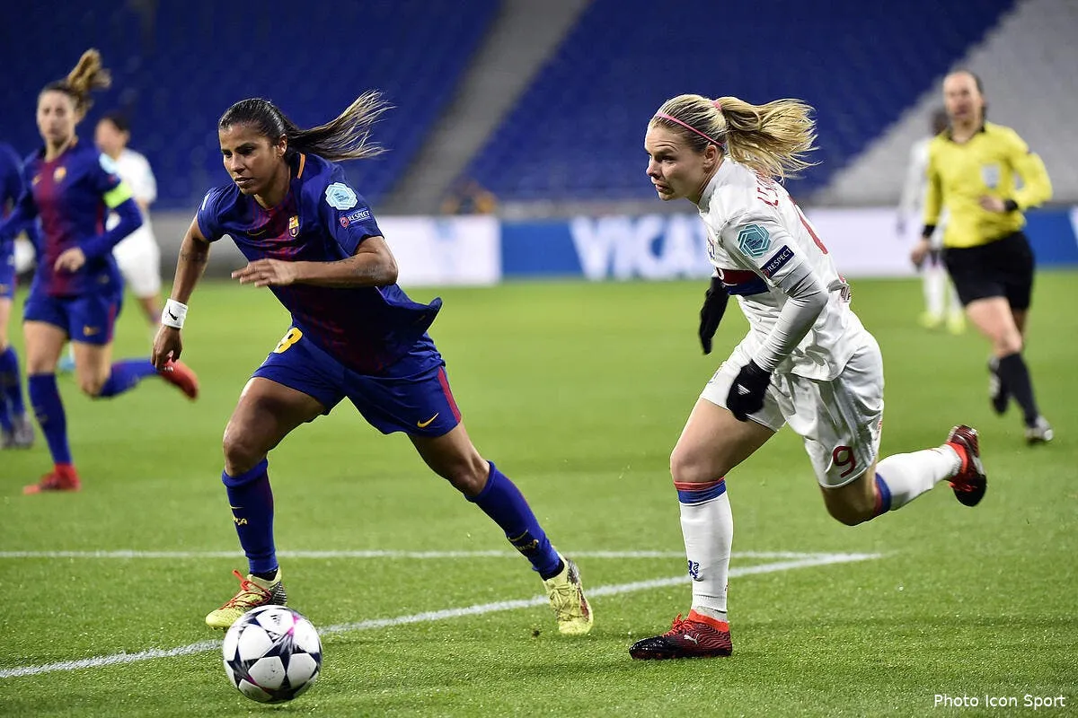 ldc fem l ol sort le barca et file en demi finale iconsport icon laf 230318 04 14214141