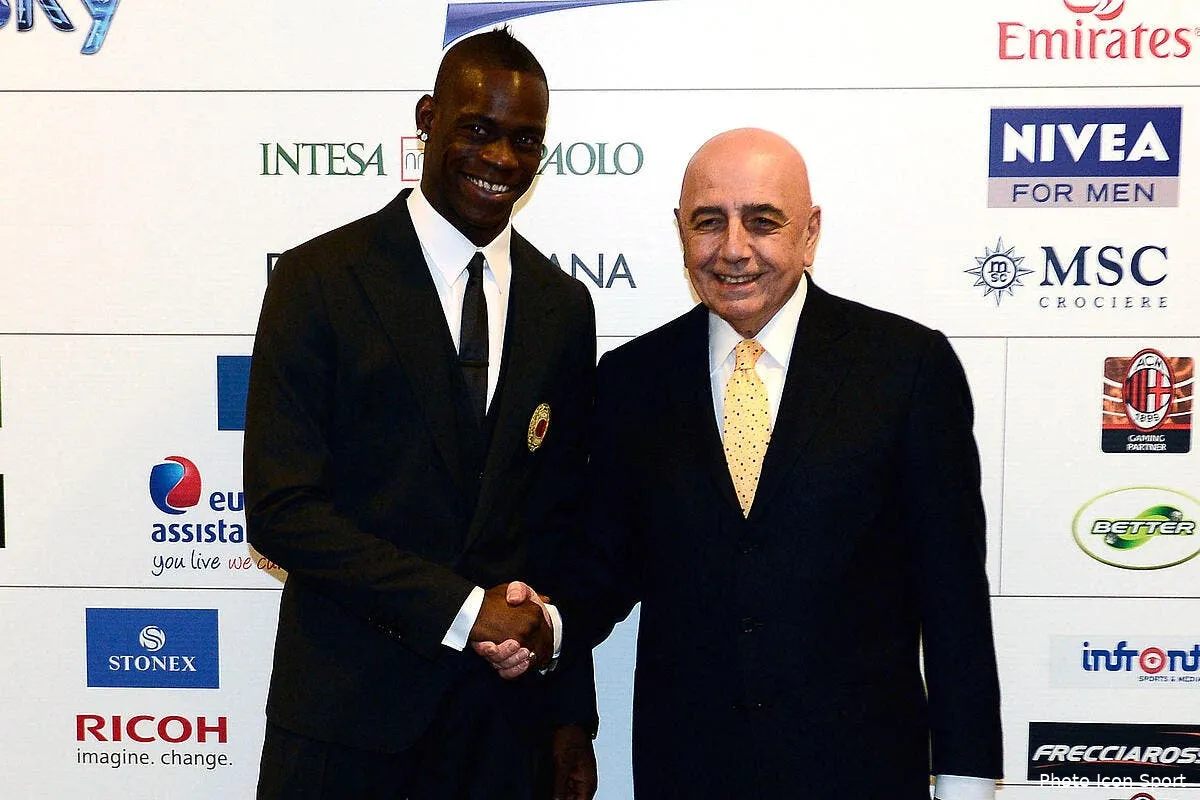 le milan ac y va cash sur l avenir de balotelli balotelli galliani88237