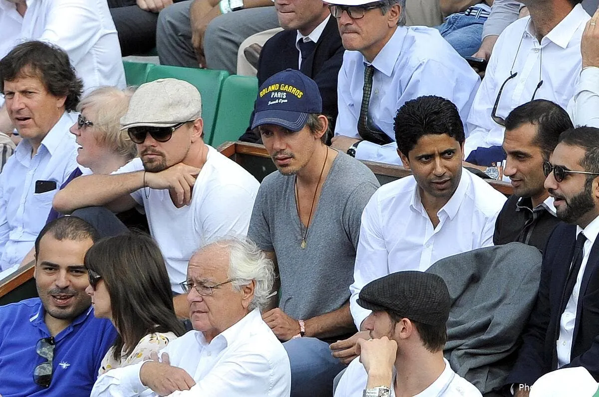 le patron du psg regale aulas labrune et caiazzo a roland garros iconsport noe 050613 05 2258965