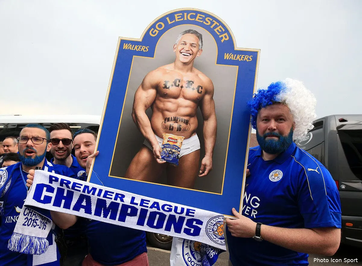 lineker en slip les supporters de leicester chambrent iconsport pa 26265611142190
